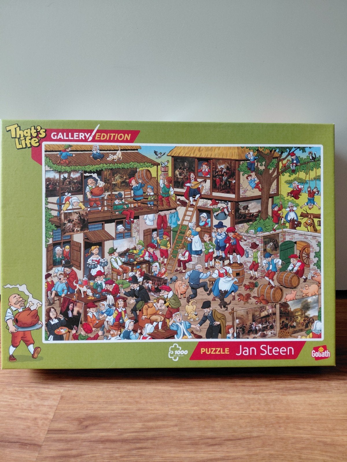 Puzzel • Goliath • Gallery Edition • "Jan Steen", Ophalen of Verzenden, 500 t/m 1500 stukjes, Zo goed als nieuw, Legpuzzel
