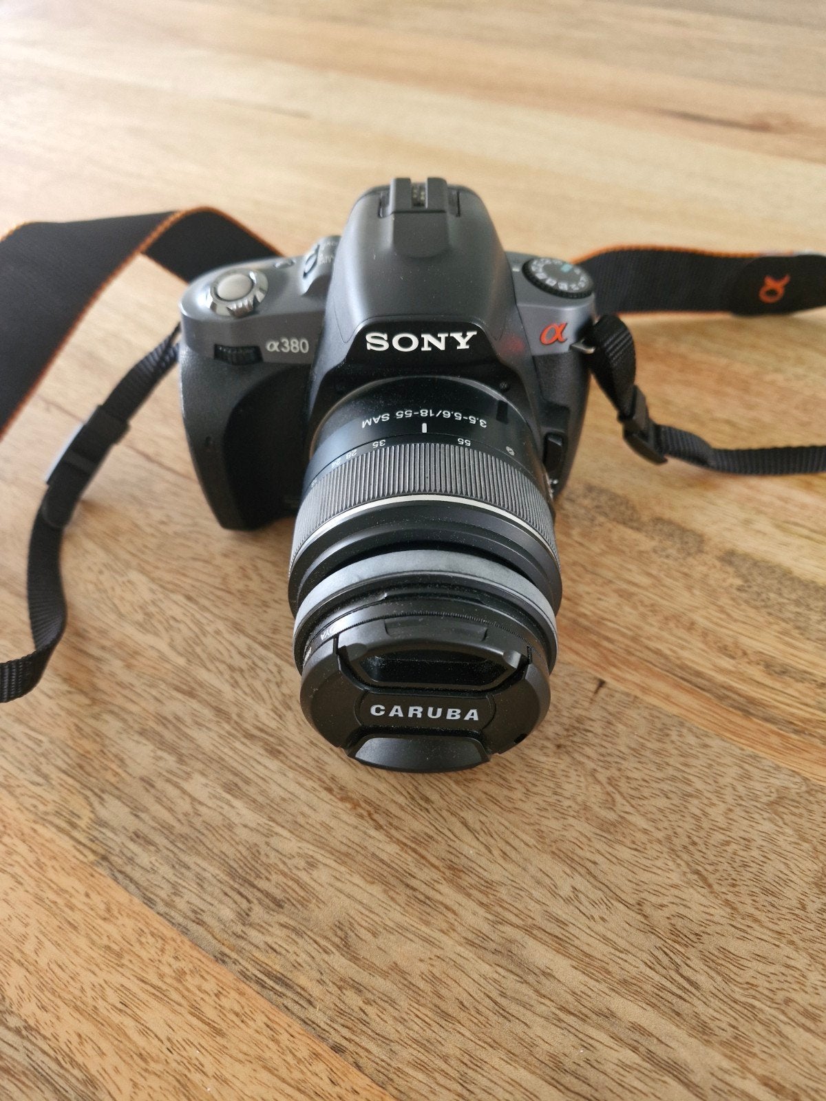 Sony Alpha A380 Spiegelreflexcamera met extra lens en tas, Ophalen of Verzenden