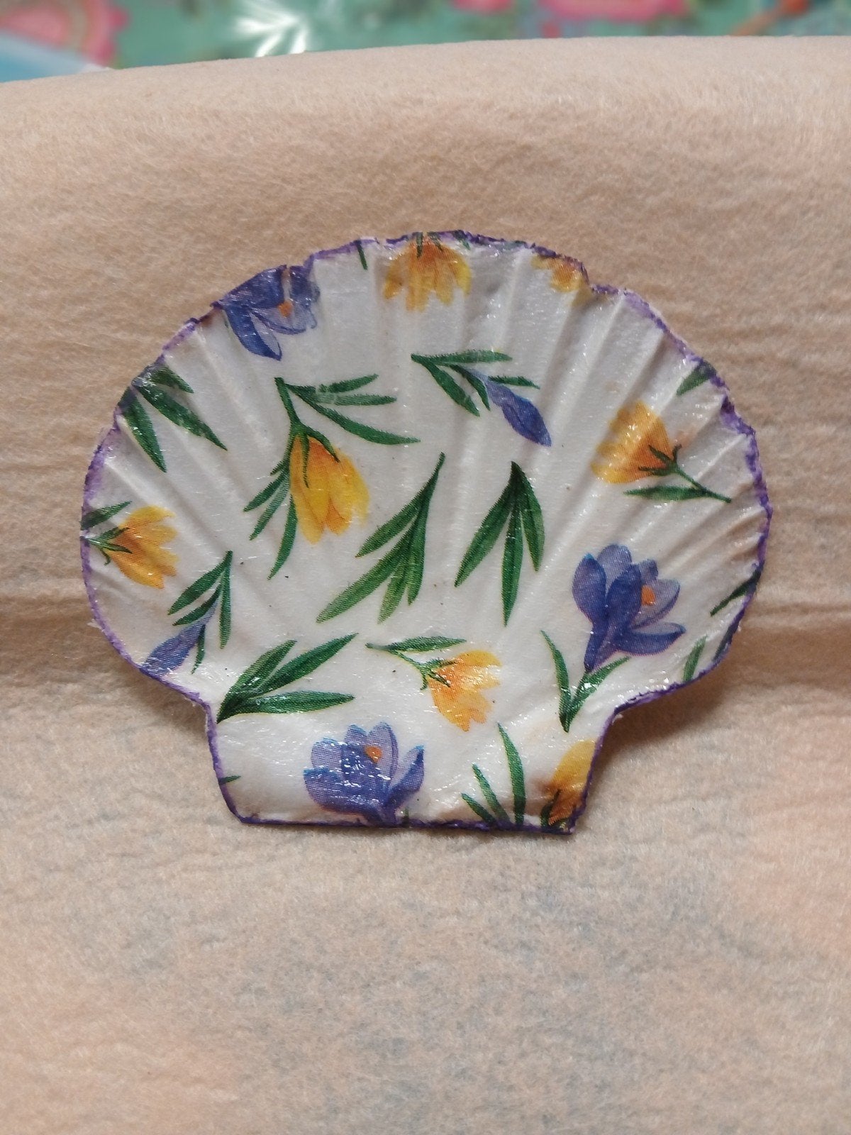 Decoupage schelpen met servetten, Ophalen, Nieuw