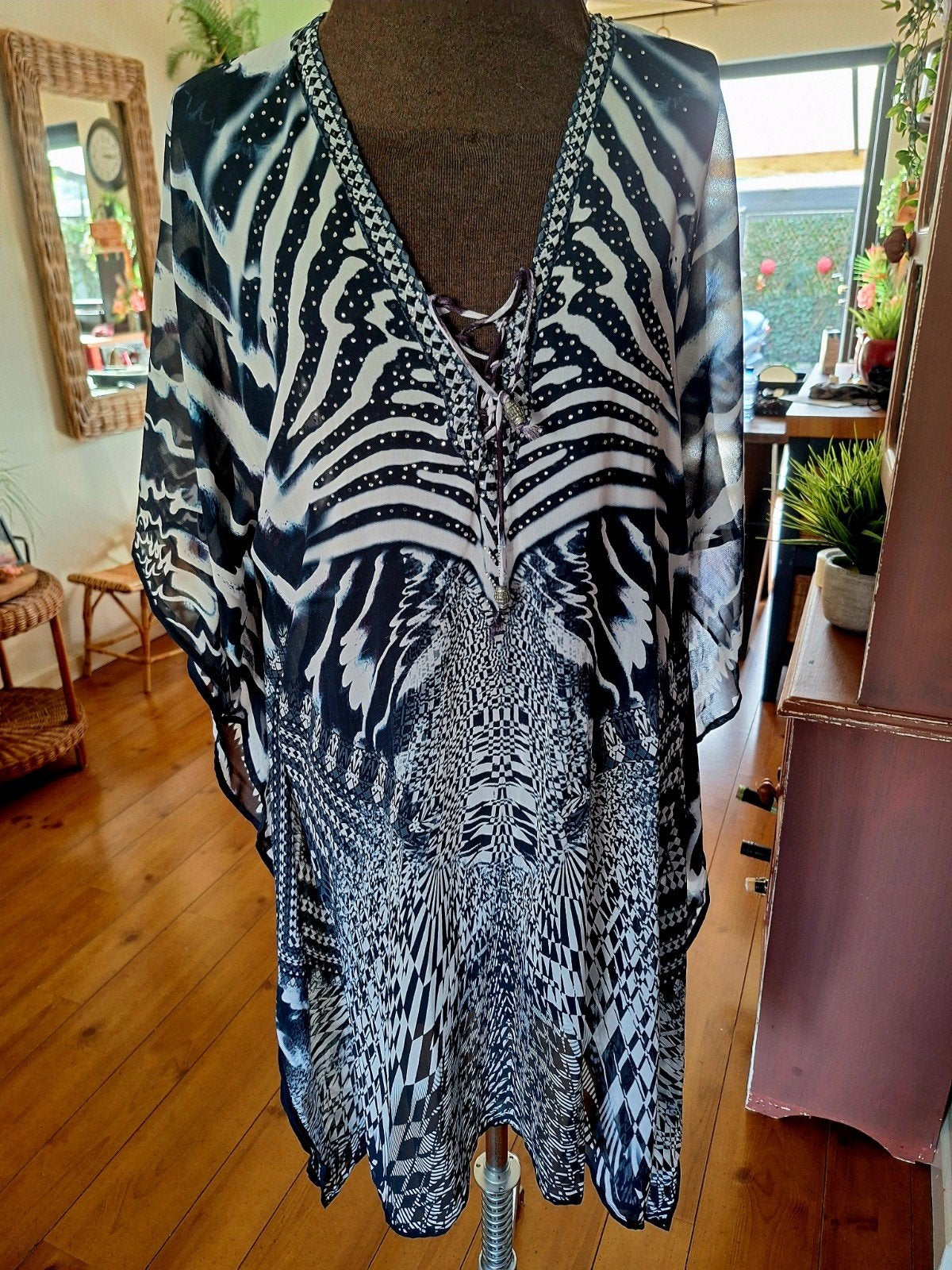 Voile tuniek maat l al paradise, Kleding | Dames, Ophalen of Verzenden, Gedragen, Zwart