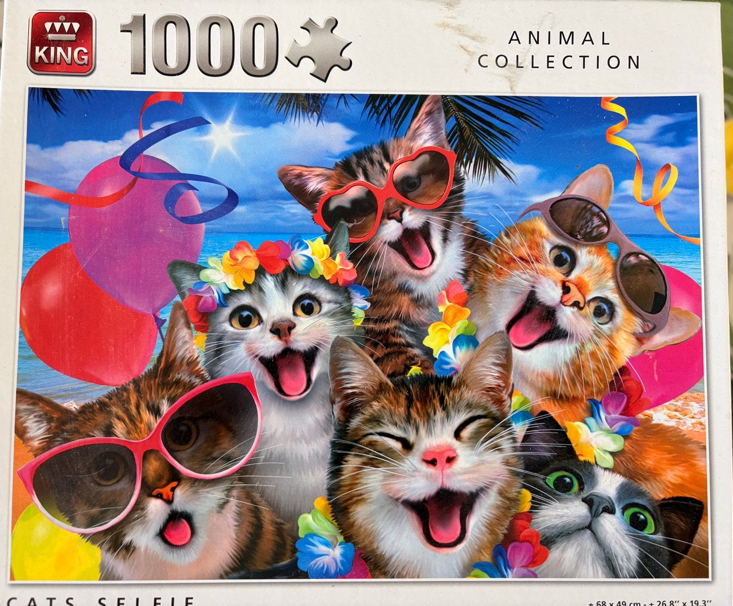 Puzzel 1000 stukjes van katten, Ophalen of Verzenden, 500 t/m 1500 stukjes, Zo goed als nieuw, Legpuzzel