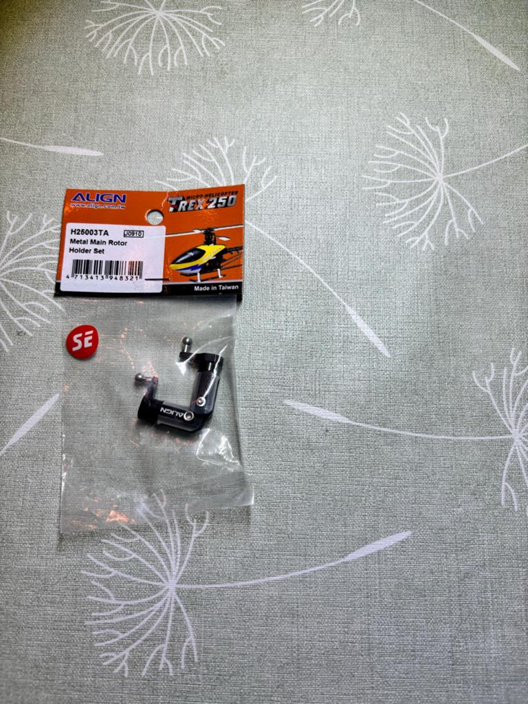 Align T-Rex 250 Metalen Hoofdrotor Houder Set H25003TA, Ophalen of Verzenden, Nieuw, Overige typen, Helikopter