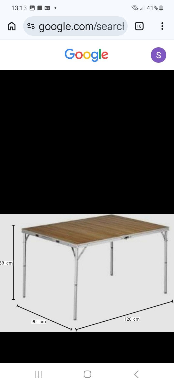 Opvouwbare campingtafel - Bamboe Outwell (120x90x68 cm), Ophalen, Campingtafel