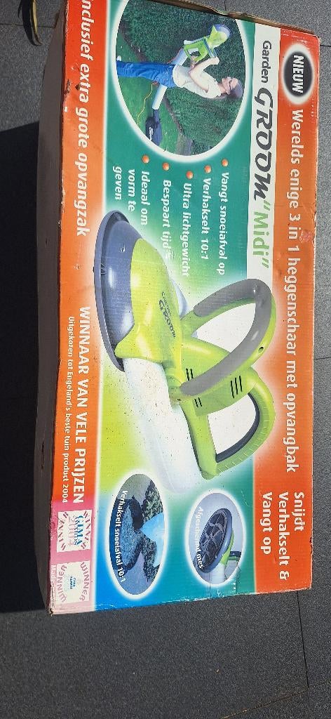 Garden groom midi heggenschaar met opvangbak, Ophalen, Gebruikt, Elektrisch, Gardena o.a.