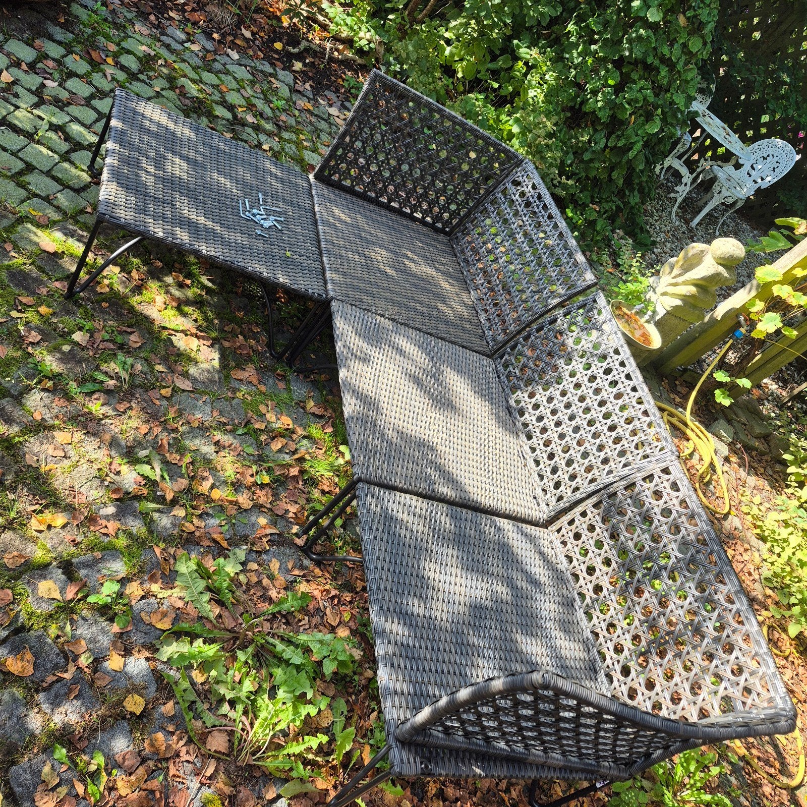 IKEA Jutholmen loungeset - tuinbank, Ophalen, 4 zitplaatsen, Gebruikt, Loungeset