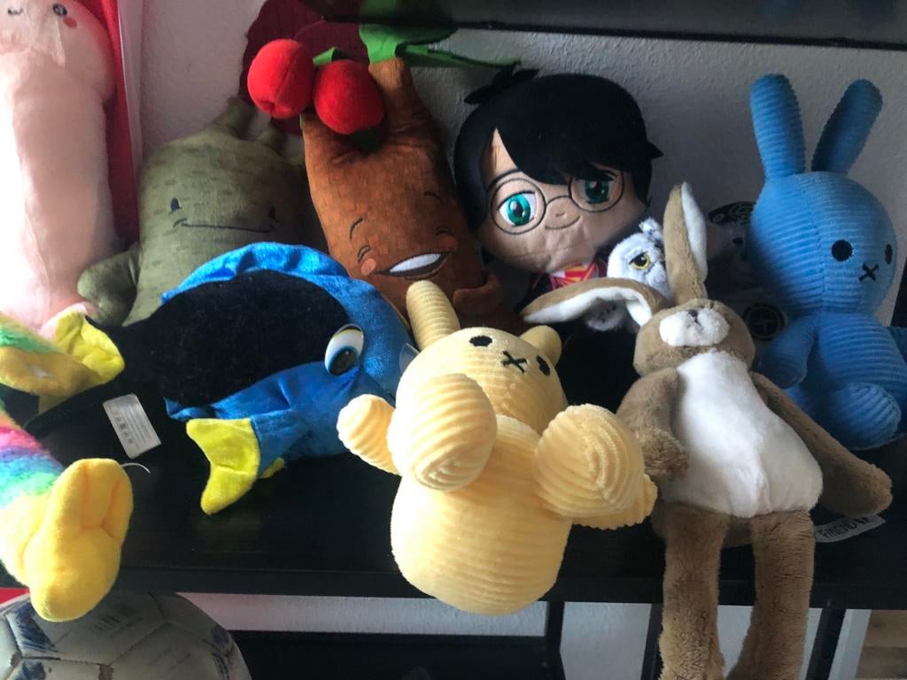 Verschillende knuffels van kermis, Kinderen en Baby's, Speelgoed | Knuffels en Pluche, Ophalen, Gebruikt, Overige merken, Overige karakters