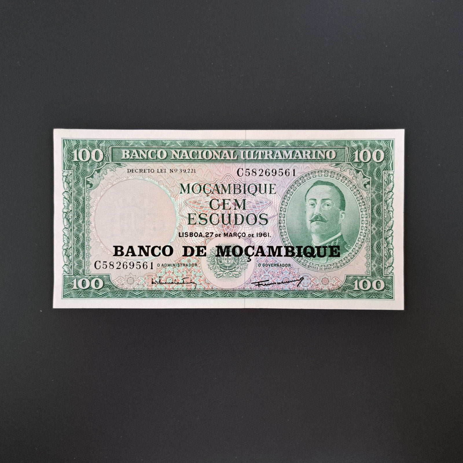 100 escudo Mozambique #003, Verzenden, Overige landen, Los biljet