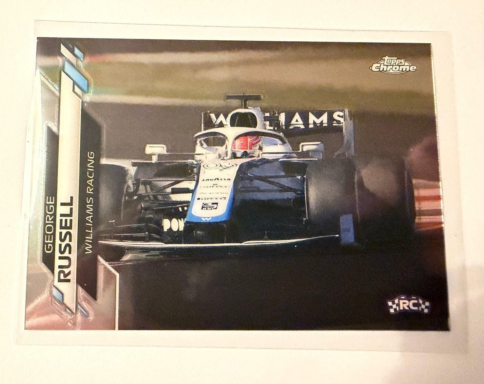 Topps F1 Chrome 2020 George Russell RC, Verzamelen, Ophalen of Verzenden, Zo goed als nieuw, Formule 1