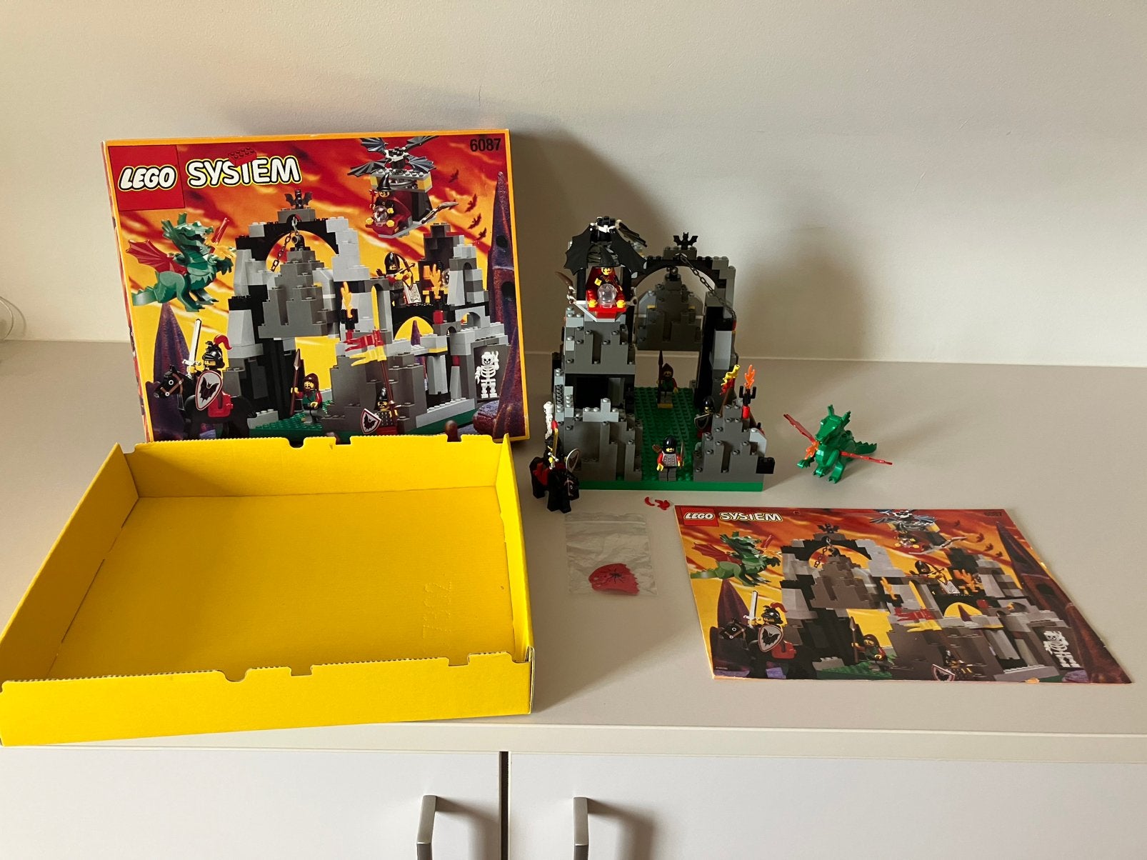 Lego 6087 met doos - Castle Ridder Knight, Compleet, Gebruikt, Lego, Ophalen of Verzenden