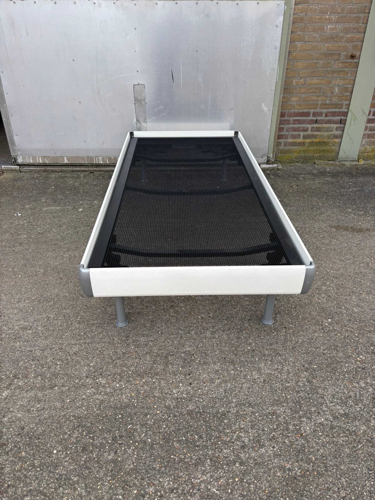 Auping macht 1 persons 90/200, Huis en Inrichting, Slaapkamer | Bedden, Gebruikt, 90 cm, Eenpersoons, Wit