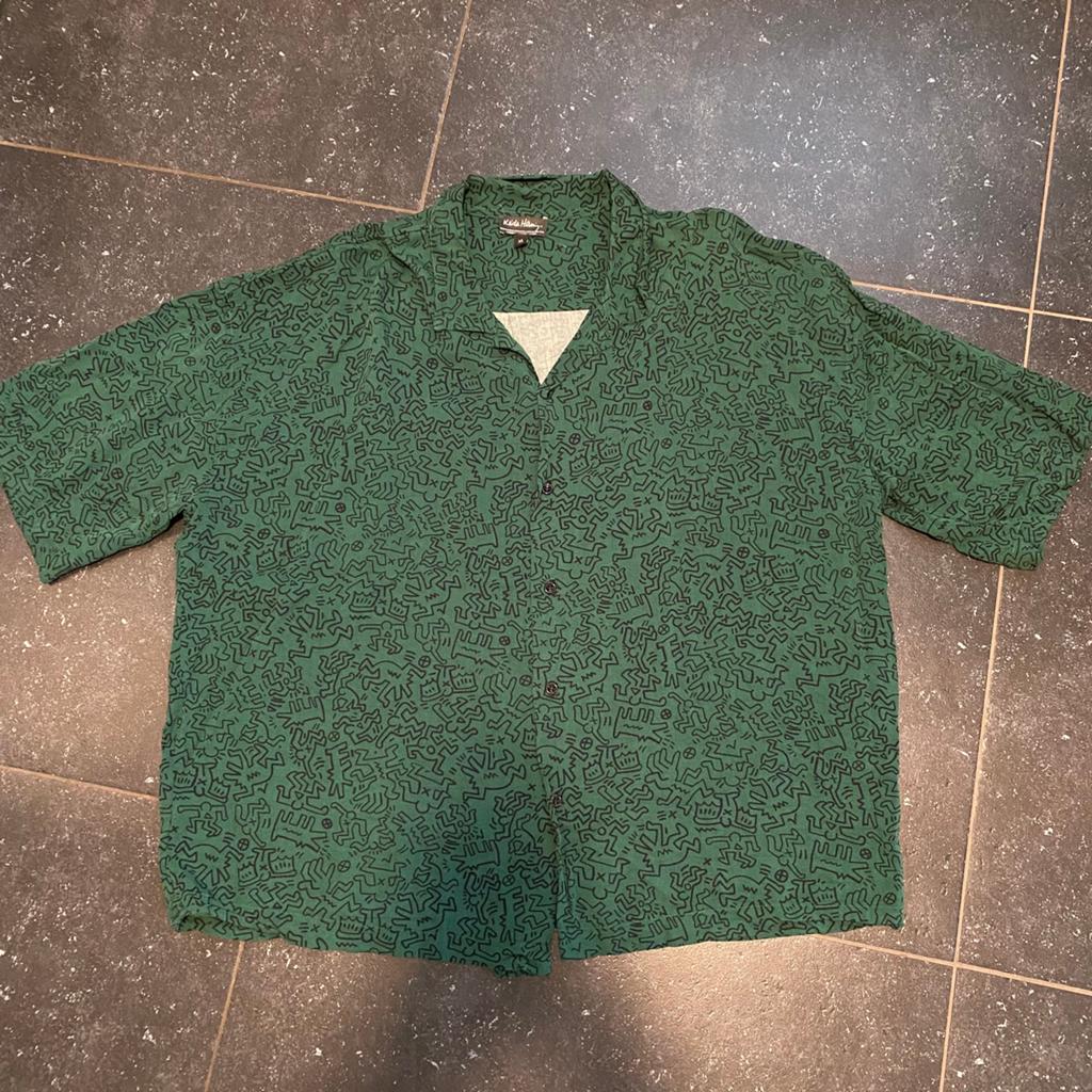 KEITH HARING OVERHEMD KM. XL (2XL-3XL), Ophalen of Verzenden, Gedragen, Groen, Overige halswijdtes
