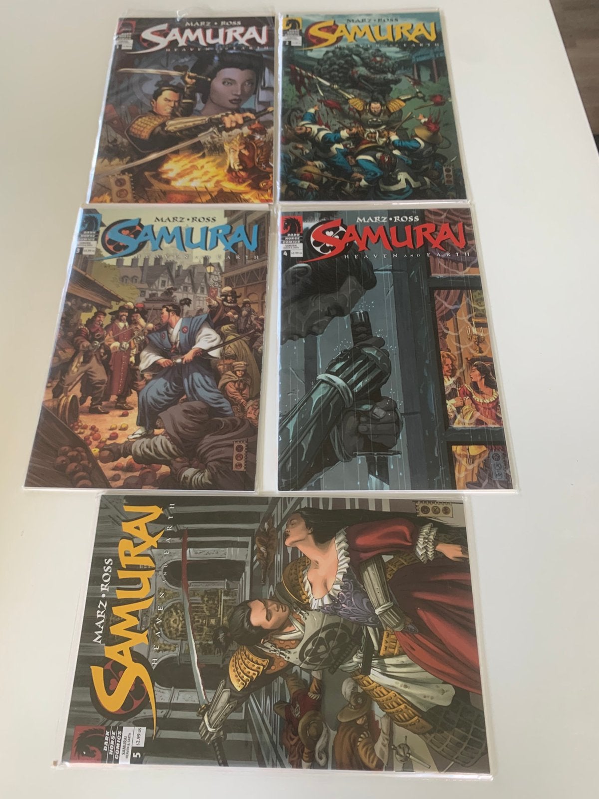 Samurai.  marz ross . Heaven and Earth.   5 delig.  Vol 1, Meerdere comics, Verzenden, Zo goed als nieuw, Amerika