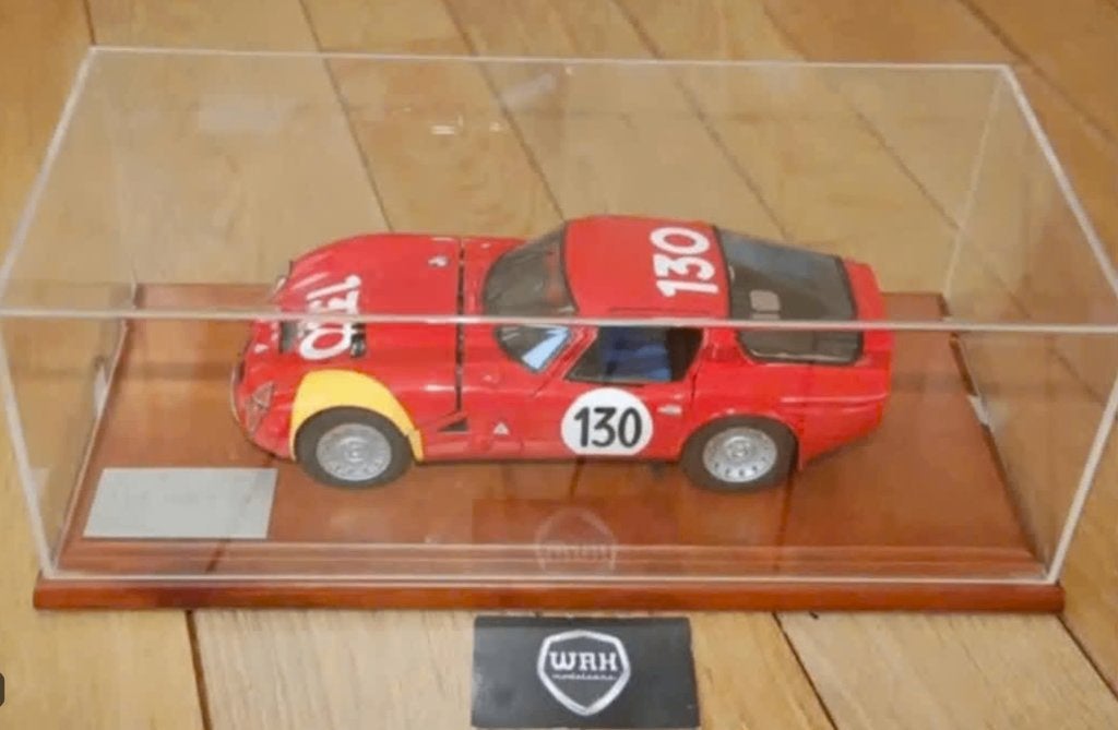 UNIEK! 1:14 ALFA ROMEO TZ2 #130 MG MODEL USED handbouw WRH, Ophalen, Gebruikt, 1:9 t/m 1:12, Auto