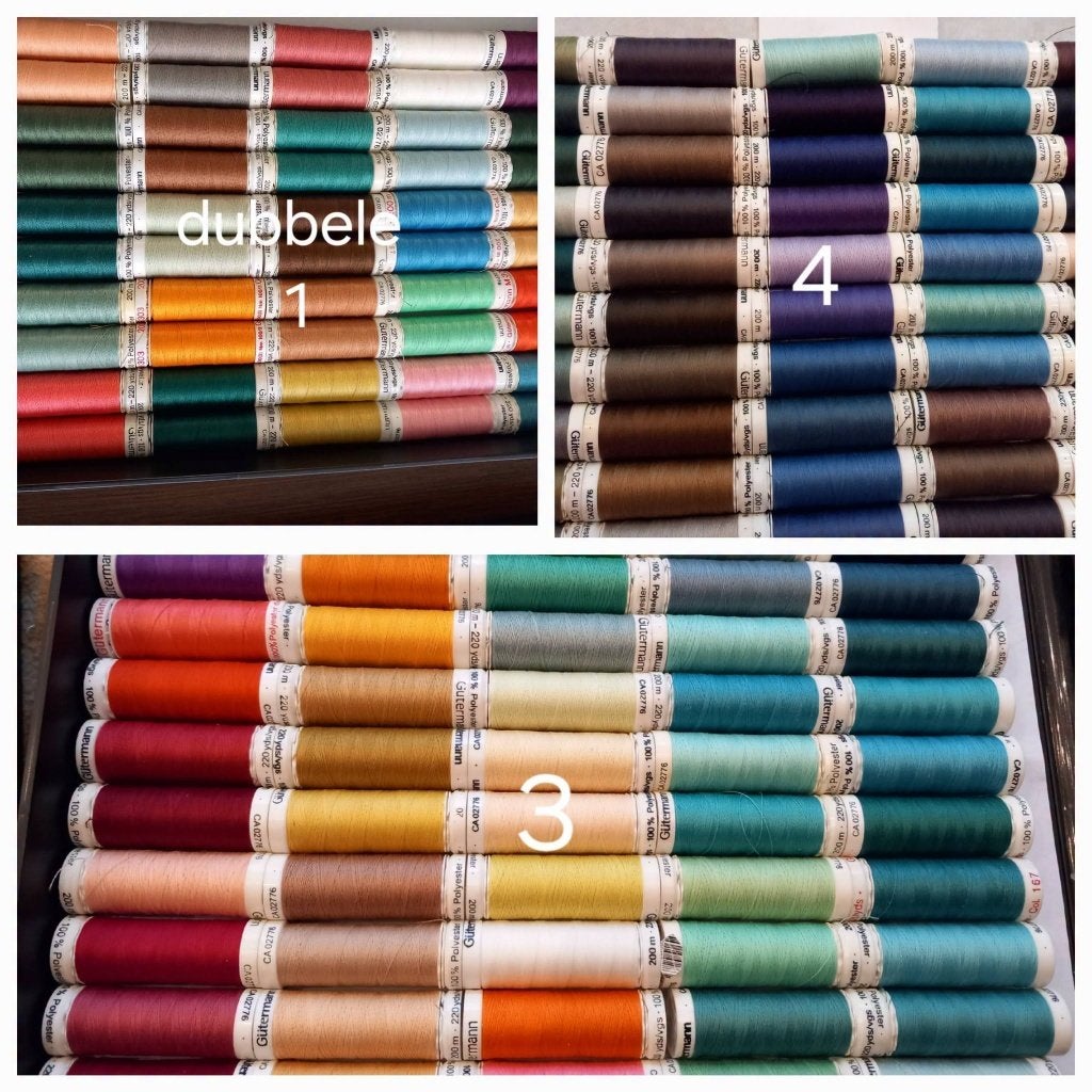 pakket 50 nieuwe klossen naaigaren merk gutermann🧵🧵🧵, Hobby en Vrije tijd, Naaien en Fournituren, Ophalen of Verzenden, Nieuw