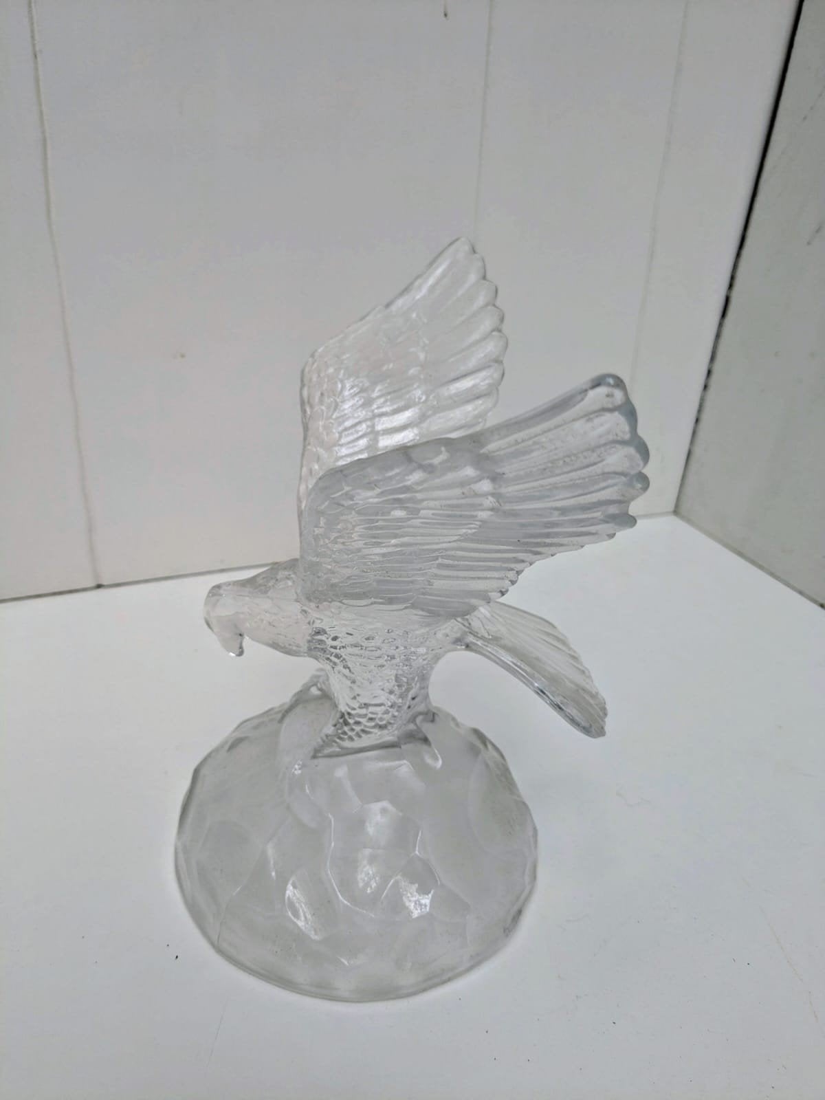 Glazen Adelaar Beeldje - Decoratief Kunstobject, Ophalen