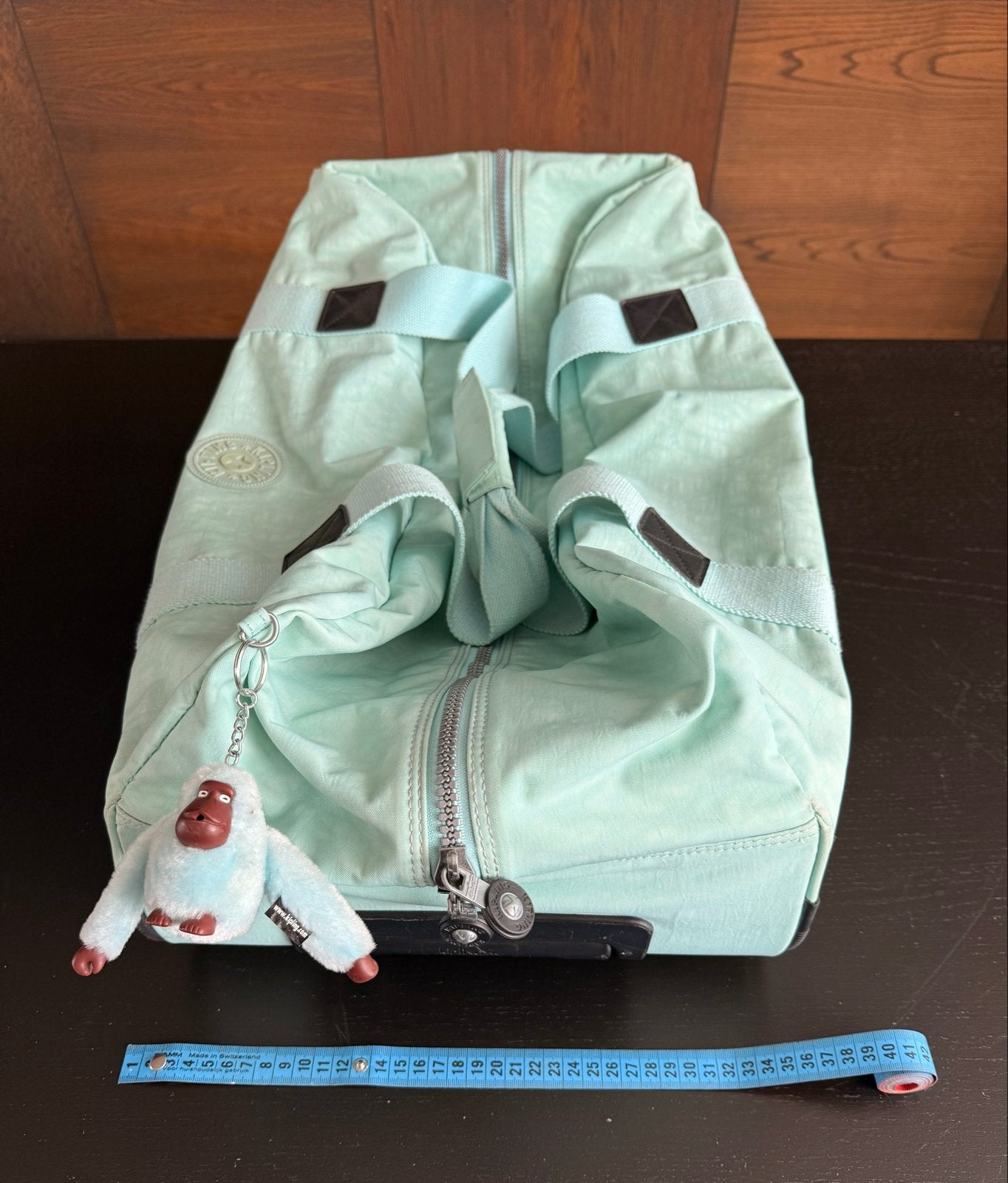 Kipling Reistas Trolley op Wielen - Lichtblauw, 40 tot 60 cm, Gebruikt, 20 tot 30 cm, Blauw