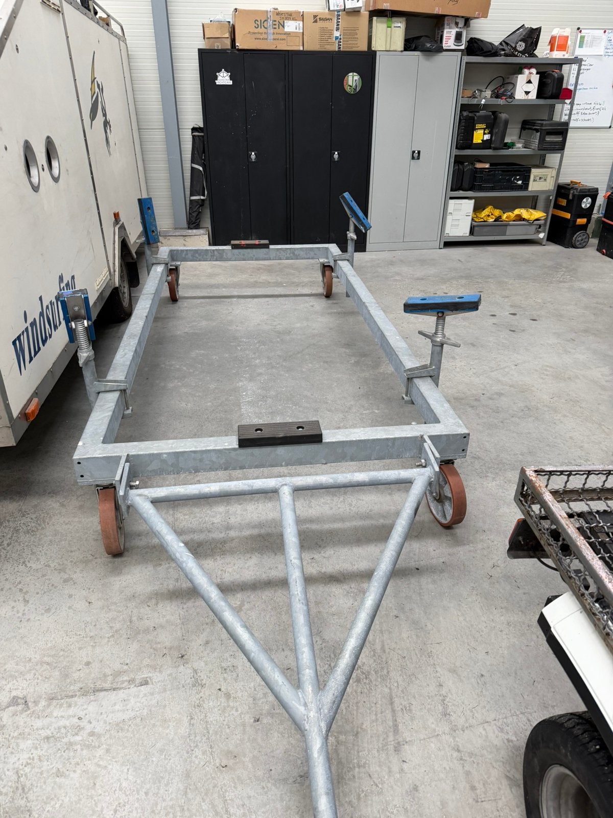 Gegalvaniseerde boottrailer voor stalling, Watersport en Boten, Ophalen, Gebruikt, 3000 kg of meer