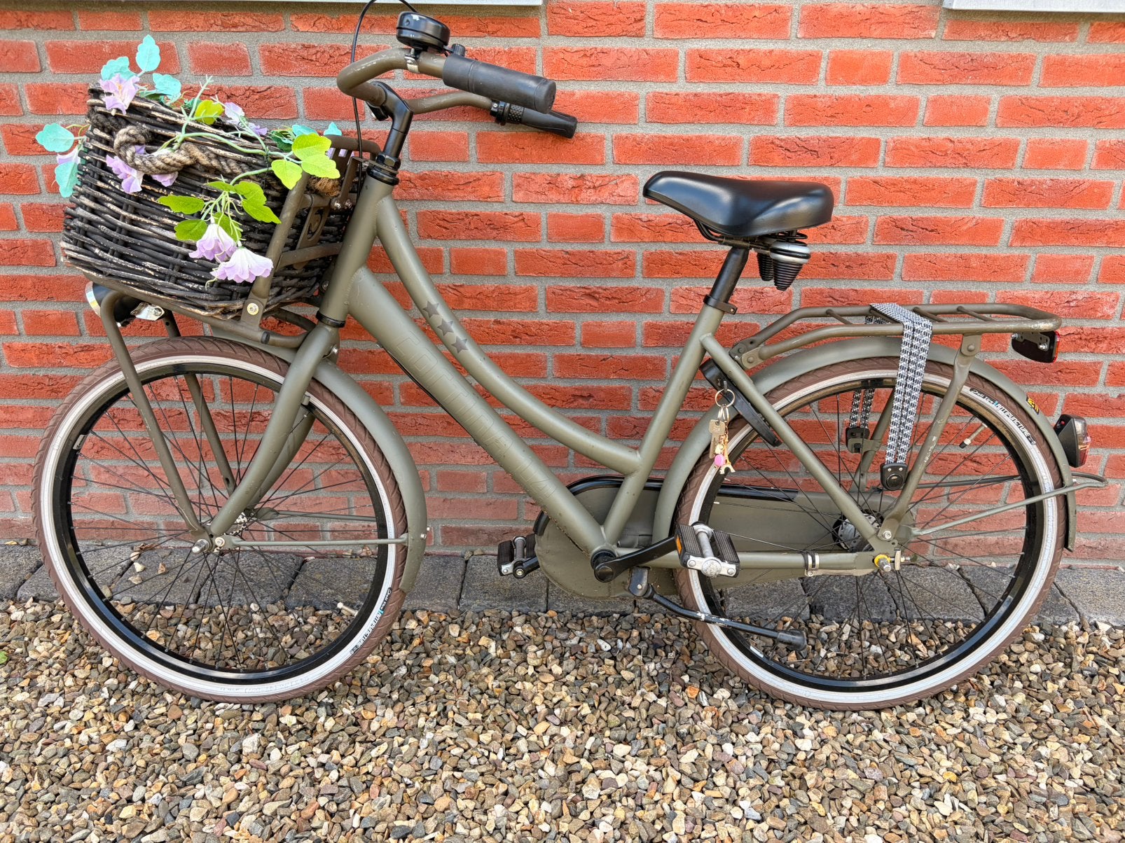 Meisjesfiets 24” Cortina U4 groen, Ophalen, Terugtraprem, 24 inch, Versnellingen