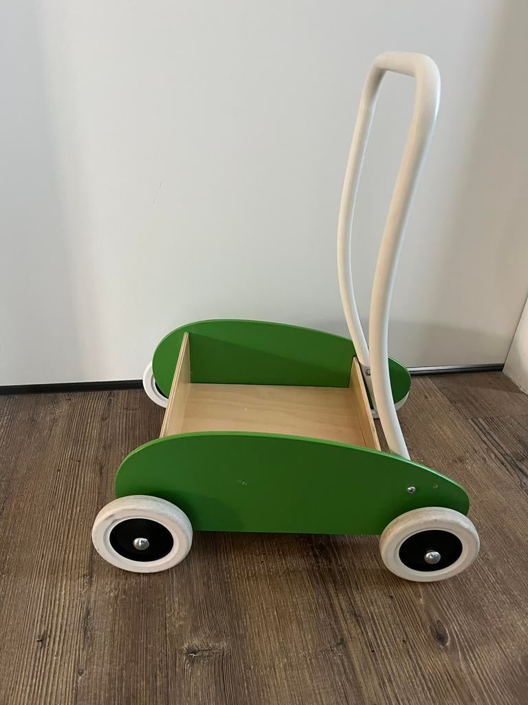 Loopkarretje, Kinderen en Baby's, Speelgoed | Houten speelgoed, Ophalen of Verzenden, Zo goed als nieuw