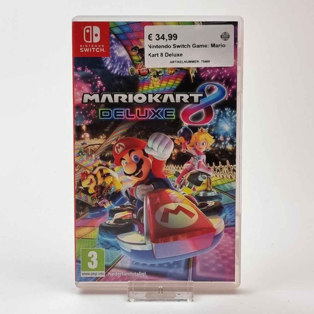 Nintendo Switch Game: Mario Kart 8 Deluxe, Spelcomputers en Games, Nintendo, Zo goed als nieuw, Support@nintendo.com, 11-1 Hokotate-cho, Kamitoba, Minami-ku
Kyoto 601-8501
Japan