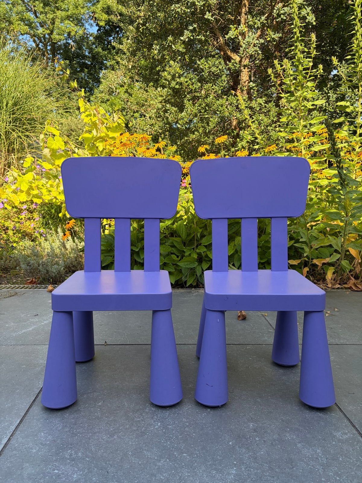 IKEA Mammut kinderstoel paars (2 stuks), Ophalen, Gebruikt, Stoel(en)