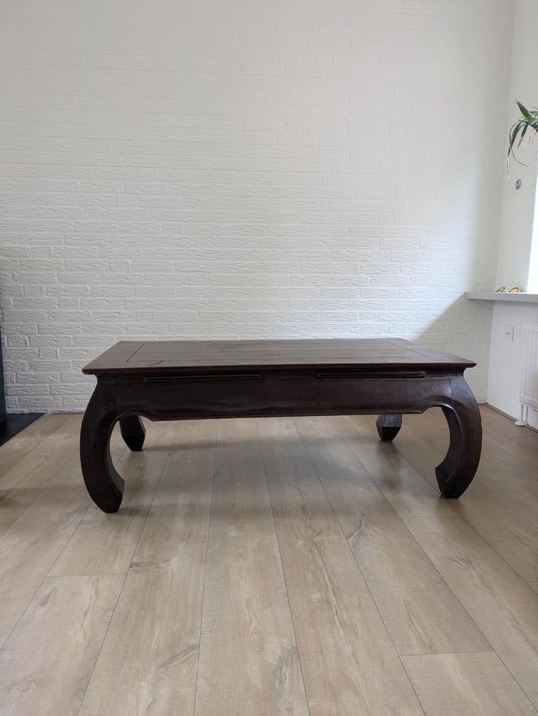 Opiumtafel - 120x68,5x46 cm - Gebruikt met lichte sporen, Huis en Inrichting, Ophalen, Gebruikt, 100 tot 150 cm, 50 tot 100 cm