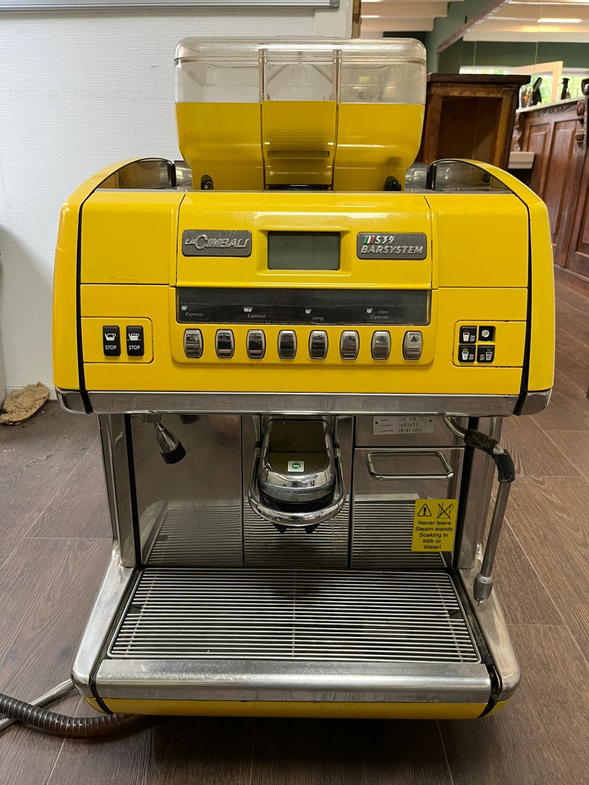 La Cimbali S39 BarSystem volautomaat opknapper, Gebruikt, Espresso apparaat, 10 kopjes of meer, Koffiebonen