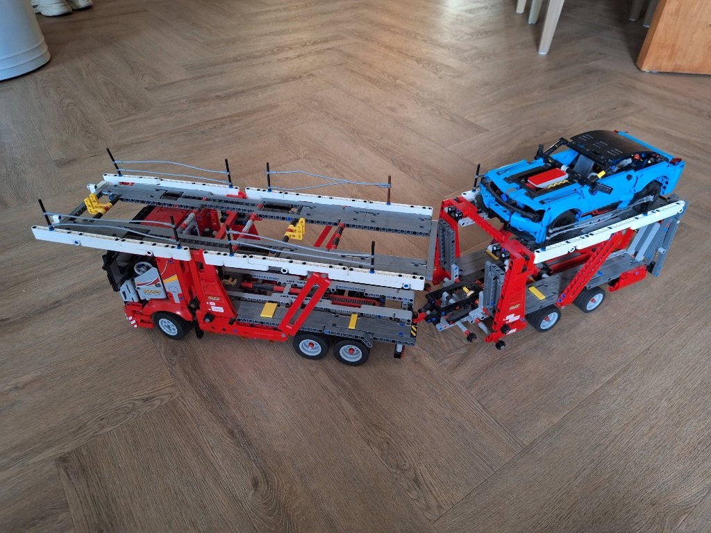 Lego transporter set 42098, Ophalen, Zo goed als nieuw, Technic, Complete set