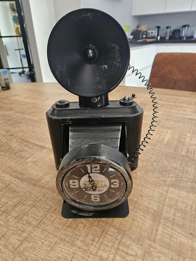 Klok in de vorm van een camera, Ophalen