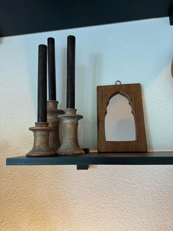 WANDSPIEGEL HOUT MARRAKECH, Minder dan 50 cm, -, -, Nieuw