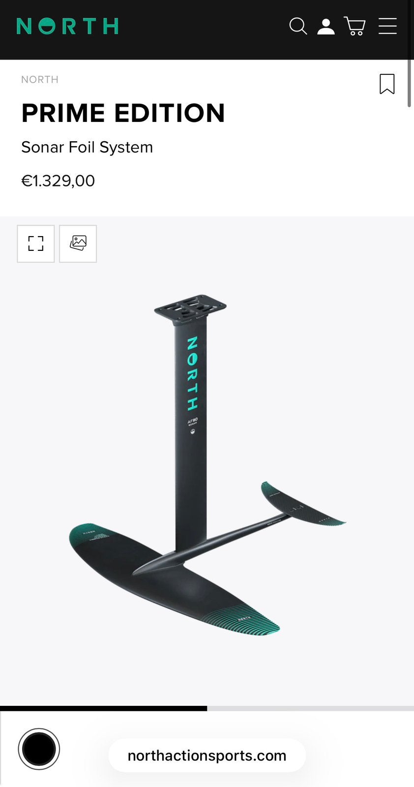 North Prime Edition Sonar foil system MA1500v2 (2025/ 2026), Ophalen, Zo goed als nieuw
