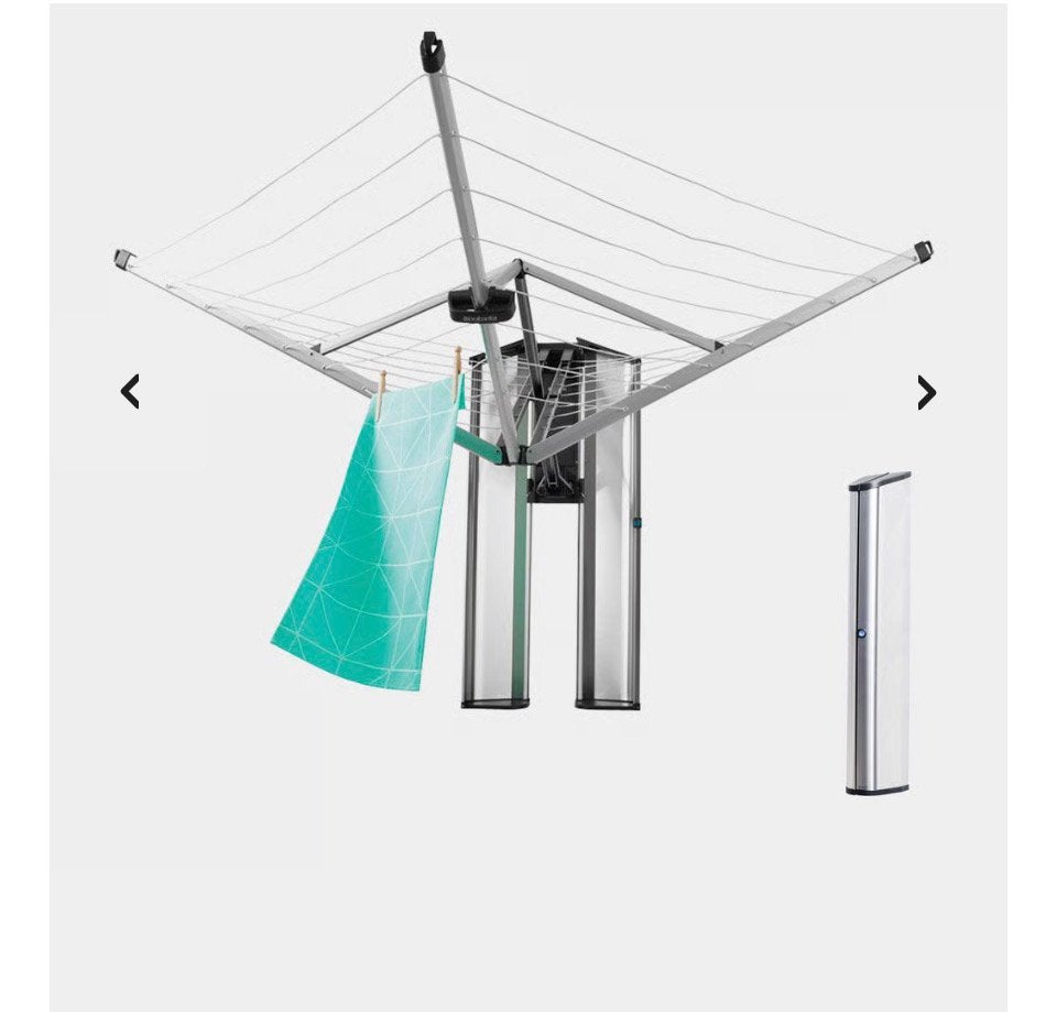 Brabantia Wallfix droogmolen RVS opbergbox, Tuin en Terras, Droogmolens en Wasrekken, Ophalen of Verzenden, Zo goed als nieuw