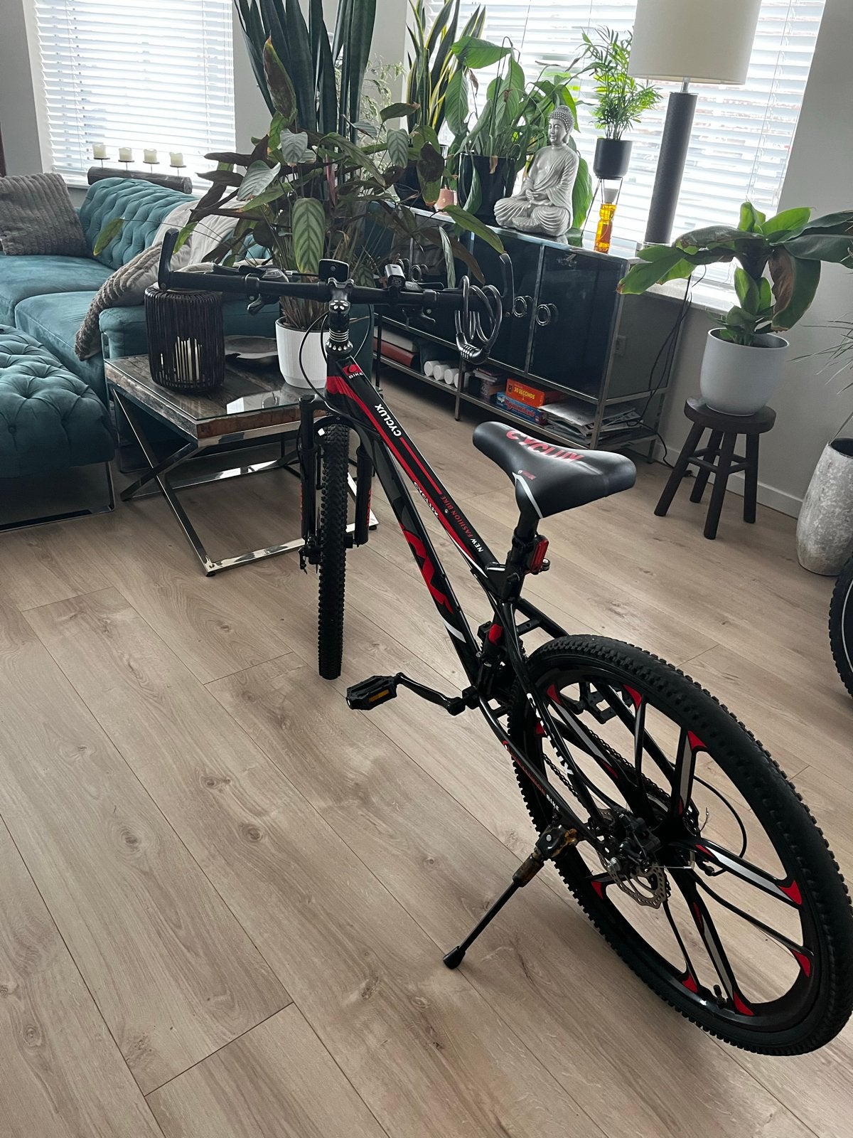 Zwarte Cyclux Mountainbike met 21 versnellingen, Overige merken, Gebruikt, Ophalen of Verzenden, Meer dan 20 versnellingen
