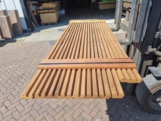 2.14 m2 dubbel rhombus - hardhout - nr: HP319, Tuin en Terras, Palen, Balken en Planken, Ophalen, Planken, Nieuw, Hardhout