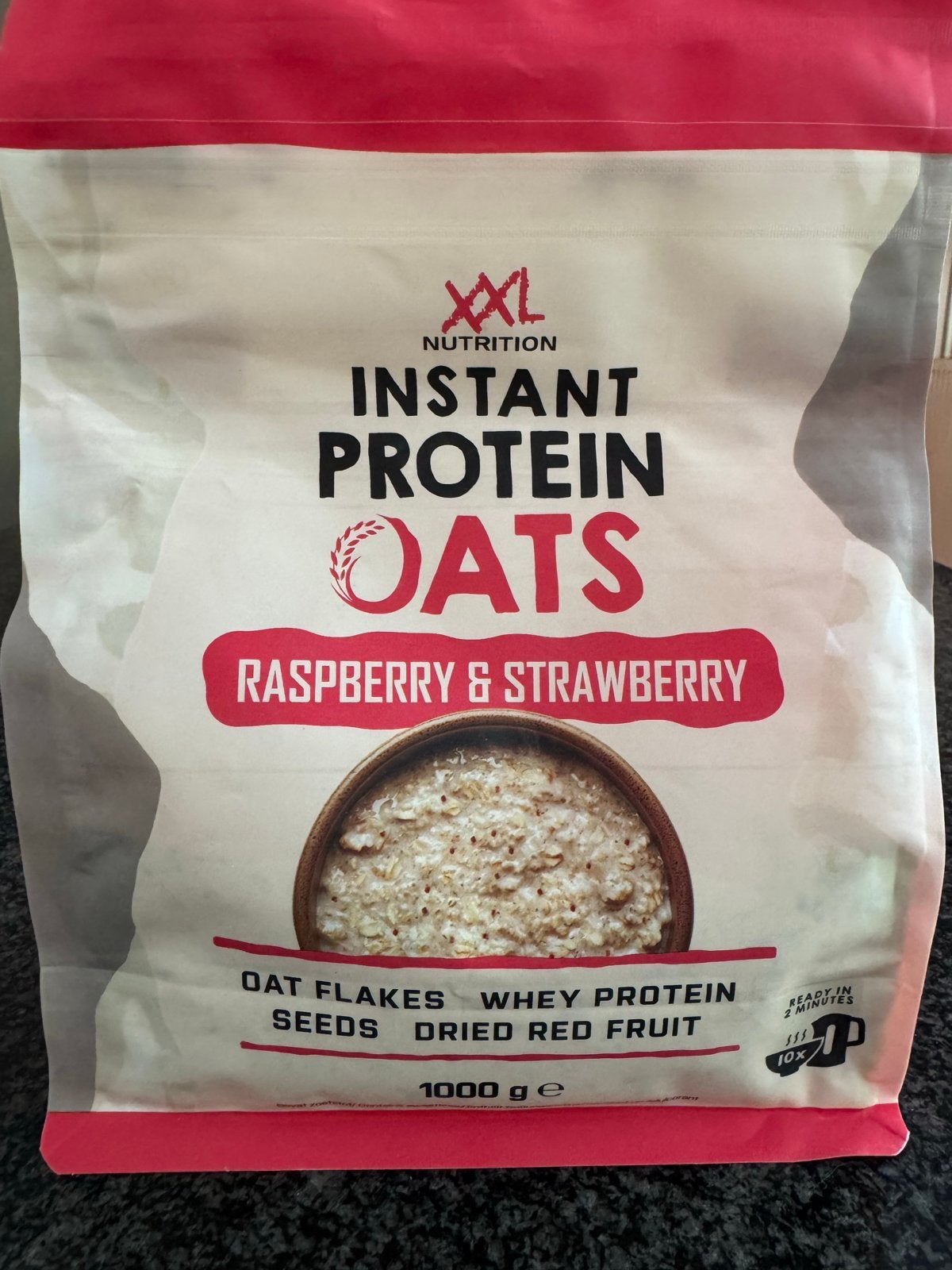 Nieuwe XXL Nutrition Protein Oats Raspberry & Strawberry 1KG, Verzenden, Nieuw, Poeder of Drank