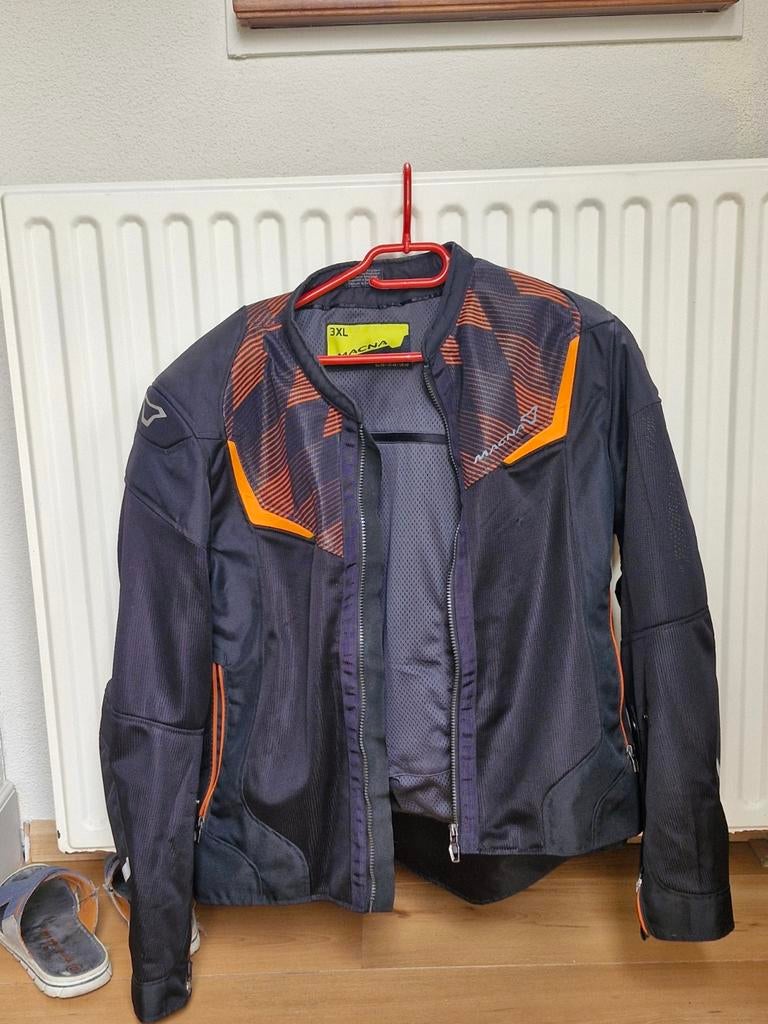 Motorjas textiel 3XL - Zwart/Oranje Macha, Jas | textiel, Heren, Macha, Ophalen of Verzenden
