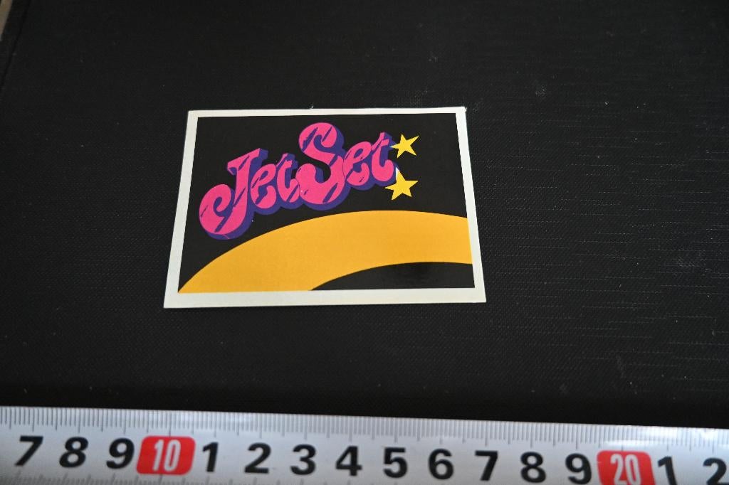 sticker Schooletiket Jet Set  PMD594, Verzamelen, Stickers, Zo goed als nieuw, Ophalen