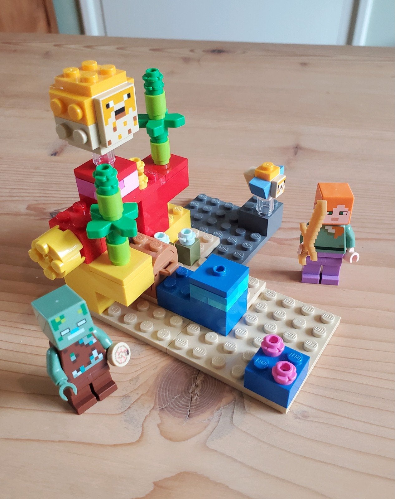 Minecraft Lego set 21164 Koraalrif, Minecraft, Lego, Ophalen of Verzenden, Zo goed als nieuw