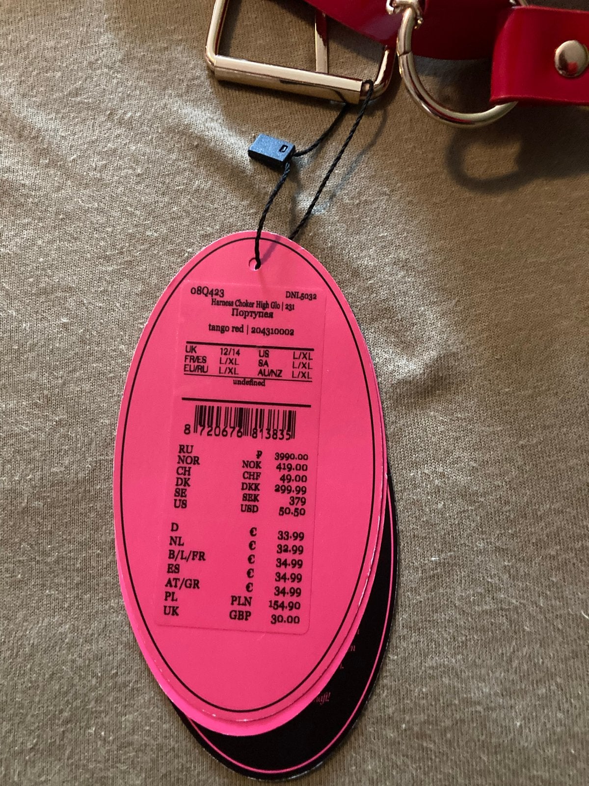 Hunkemöller Rood Harnas L/XL, Verzenden, Rood, Overige typen