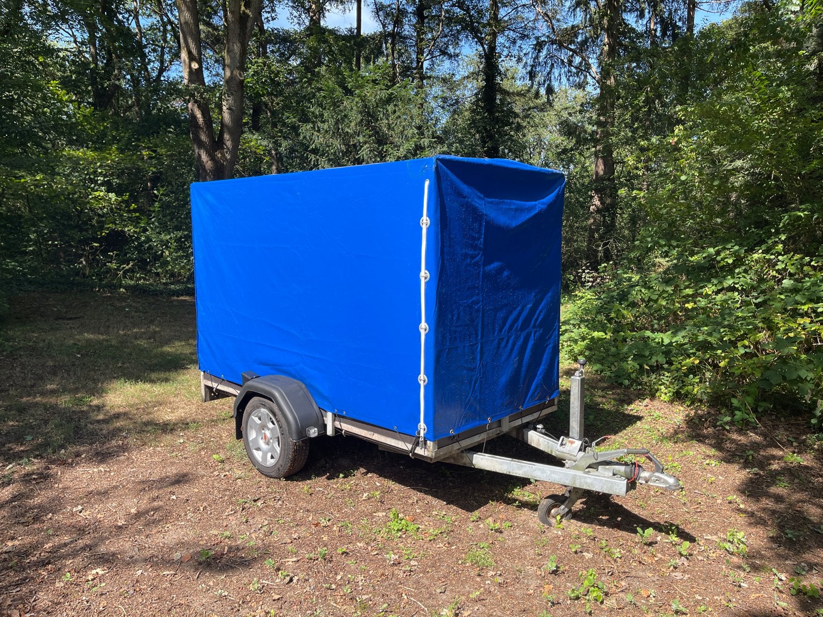 Aanhangwagen met nieuw zeil (huif 2,6L x1,3B x1,6H)  1300kg, Auto diversen, Aanhangers en Bagagewagens, Ophalen, Gebruikt