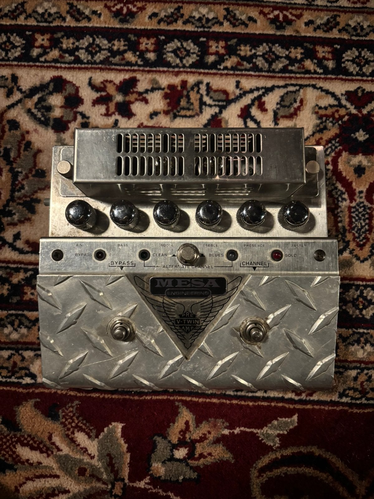 Mesa Boogie V-twin (met modificatie), Ophalen of Verzenden, Gebruikt, Distortion, Overdrive of Fuzz