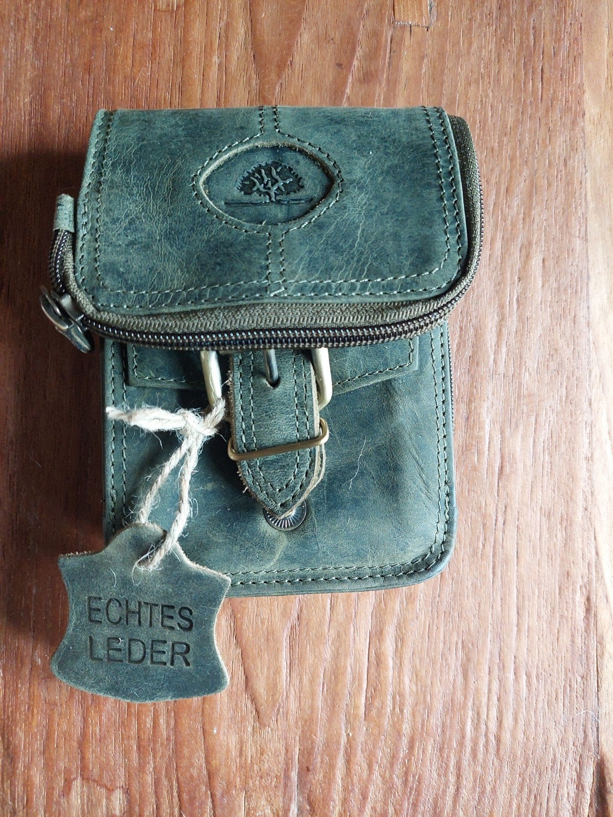 Leren heuptas, Nieuw, Leer, Groen, Ophalen