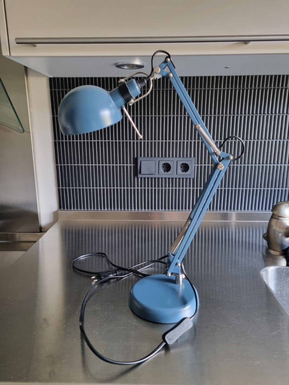 IKEA Forså bureaulamp - Blauw, Bureaulamp, Zo goed als nieuw, IKEA, Ophalen