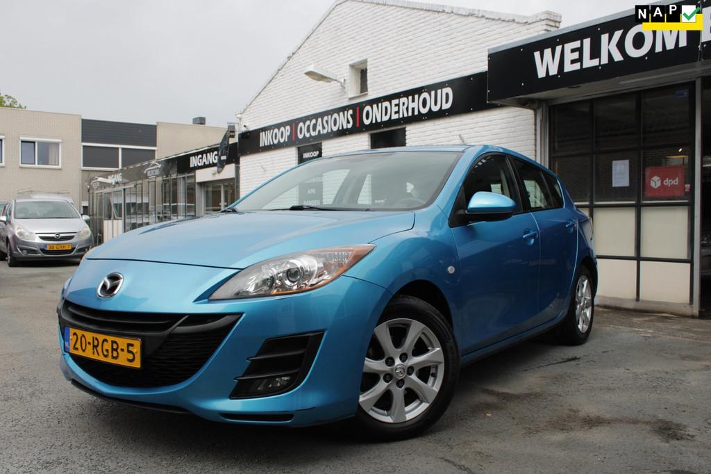 Mazda 3 1.6 TS / Airco / Elektrische Ramen / APK NIEUW / Afn, Voorwielaandrijving, Euro 5, Gebruikt, Zwart
