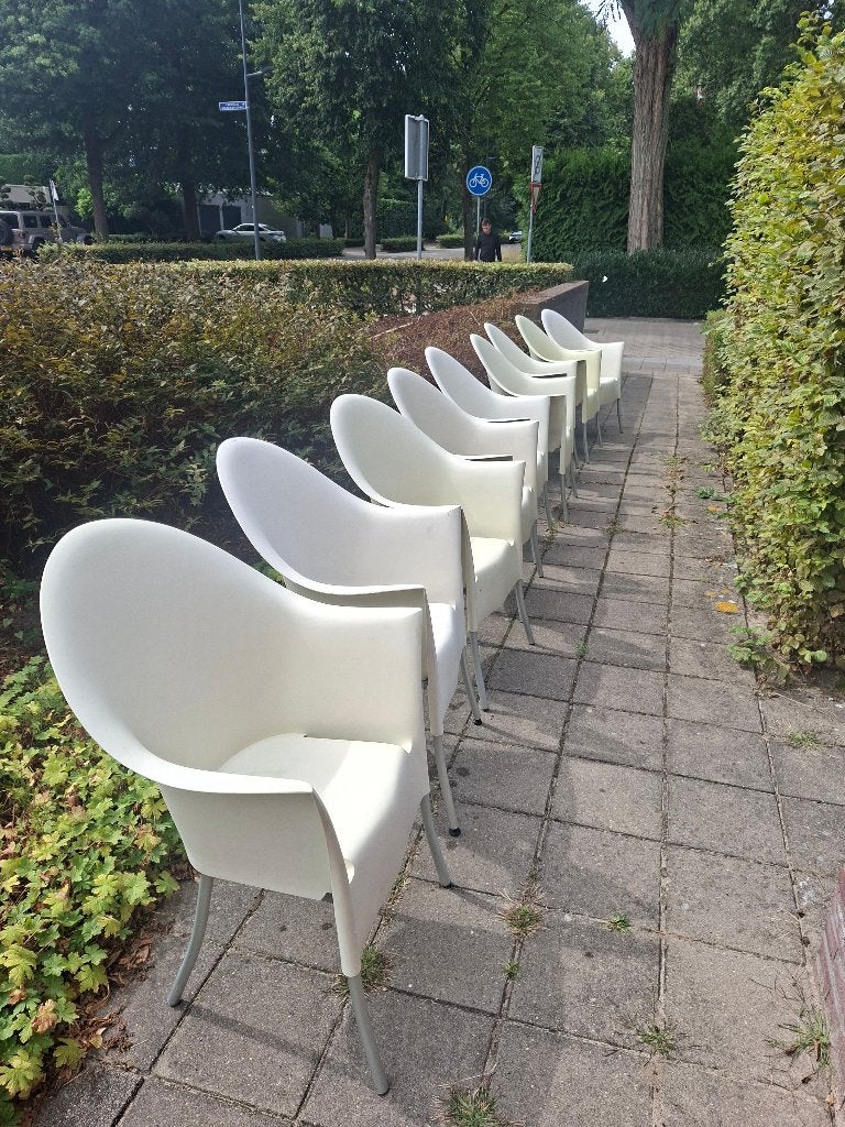 Philippe Starck Designmeubel wit 9 stuks, Ophalen, Philippe Starck, Wit, Zo goed als nieuw