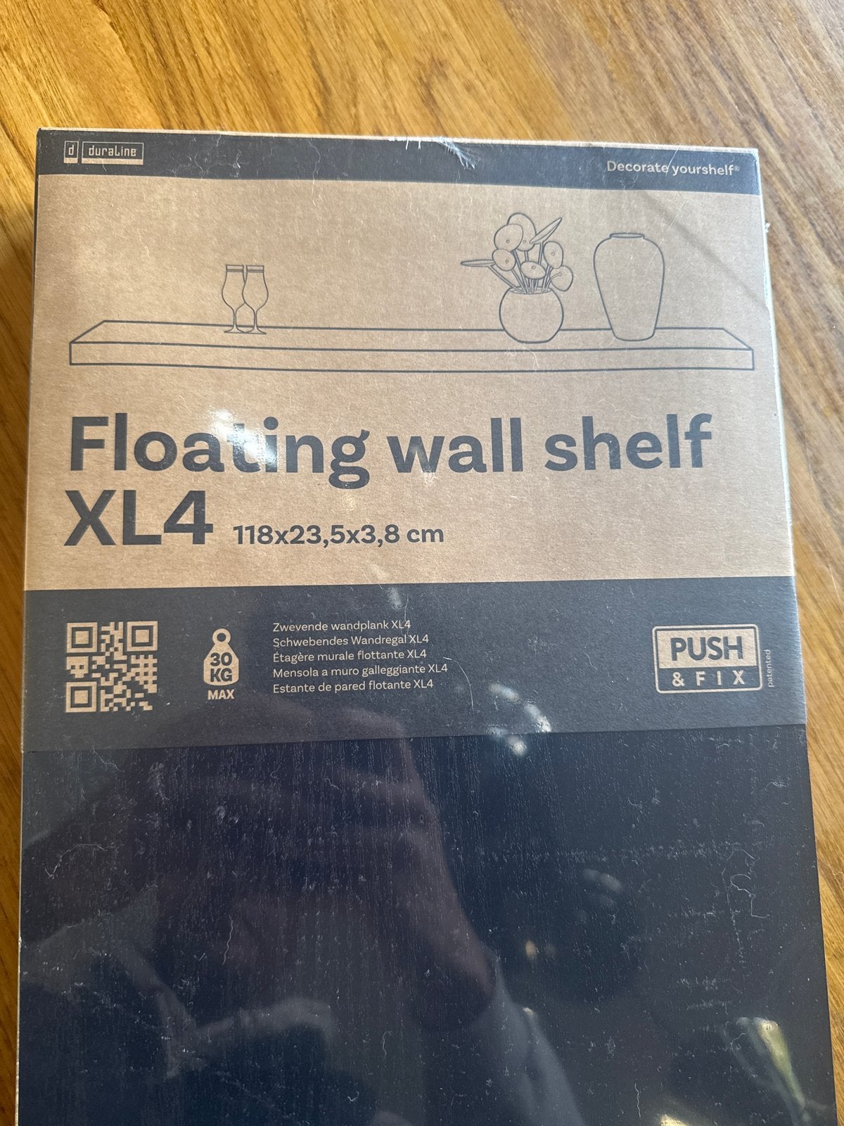 Duraline Zwevende Wandplank XL4 - Nieuw in verpakking, Huis en Inrichting, Met plank(en), Nieuw, Ophalen of Verzenden, Minder dan 150 cm