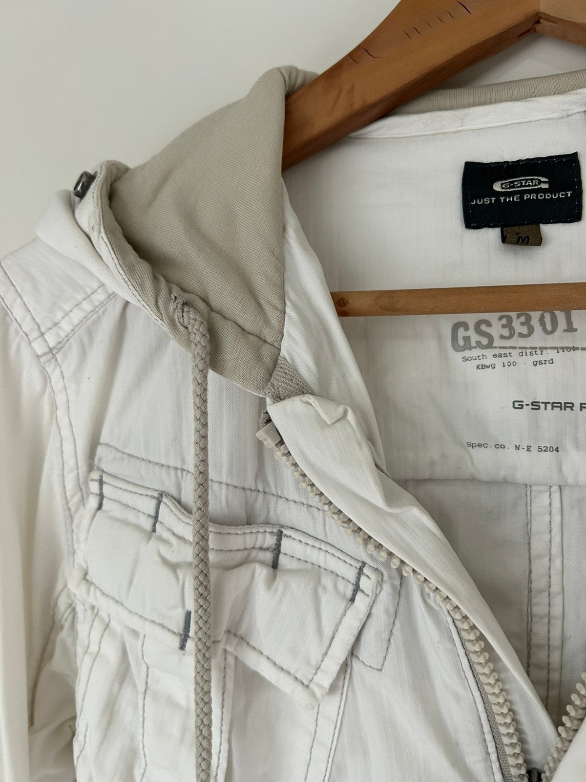 G-Star zomerjas Wit 38 M, Ophalen of Verzenden, Gedragen, Maat 38/40 (M), Wit