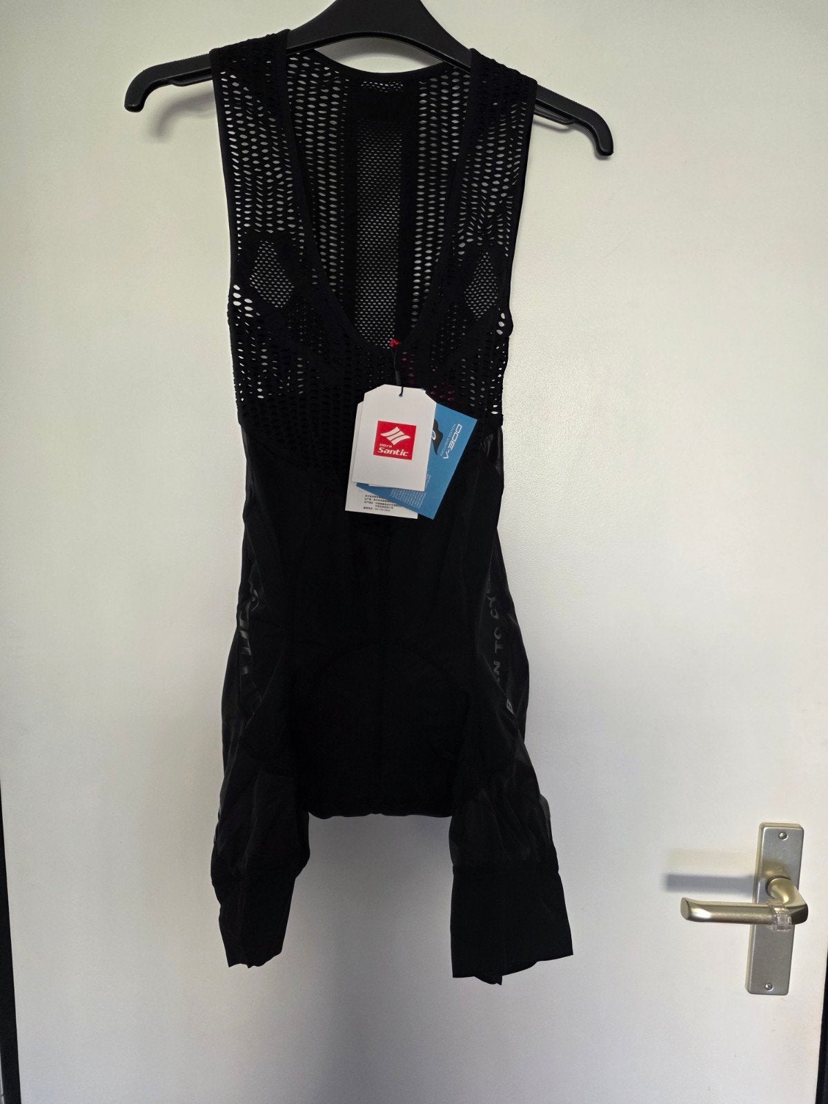 Nieuwe Santic fietsbroek met bretels - Maat 3XL, Fietsen en Brommers, Fietsaccessoires | Fietskleding, Santic, Nieuw, Ophalen of Verzenden