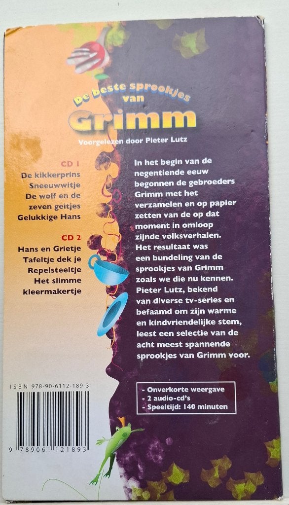 De beste sprookjes van Grimm - 2 CD luisterboek, Boeken, Kind, Cd, Ophalen of Verzenden, Gebroeders Grimm