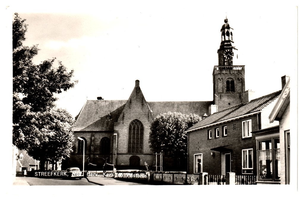 Streefkerk, Ned.Herv.Kerk en Pastorie, Verzamelen, Verzenden, 1940 tot 1960, Ongelopen, Zuid-Holland